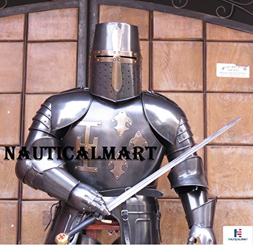 NauticalMart Medieval Full Suit of Armor Knight Wearable Costume