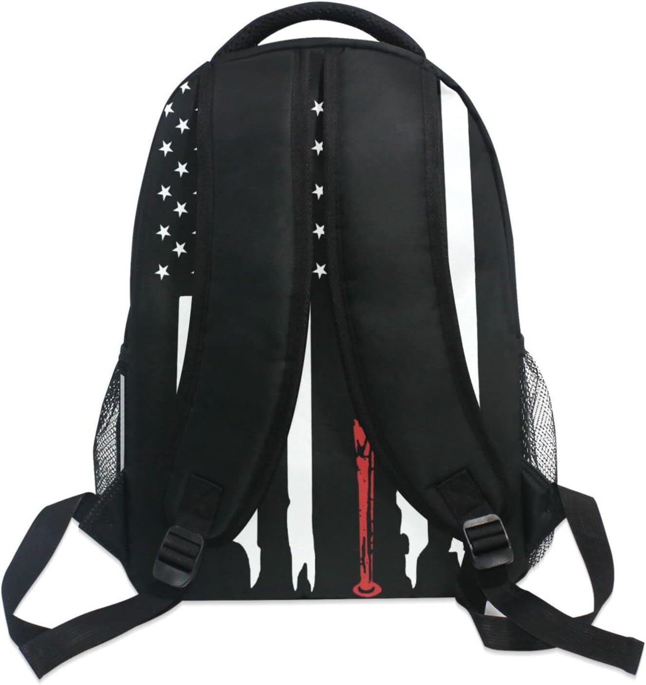 Miaoquhe America Flag Baseball Backpack for Boys Girls School Teenages, Casual School Bookbag Travel Laptop Daypack,Shoulder bags for Travel Hiking Camping