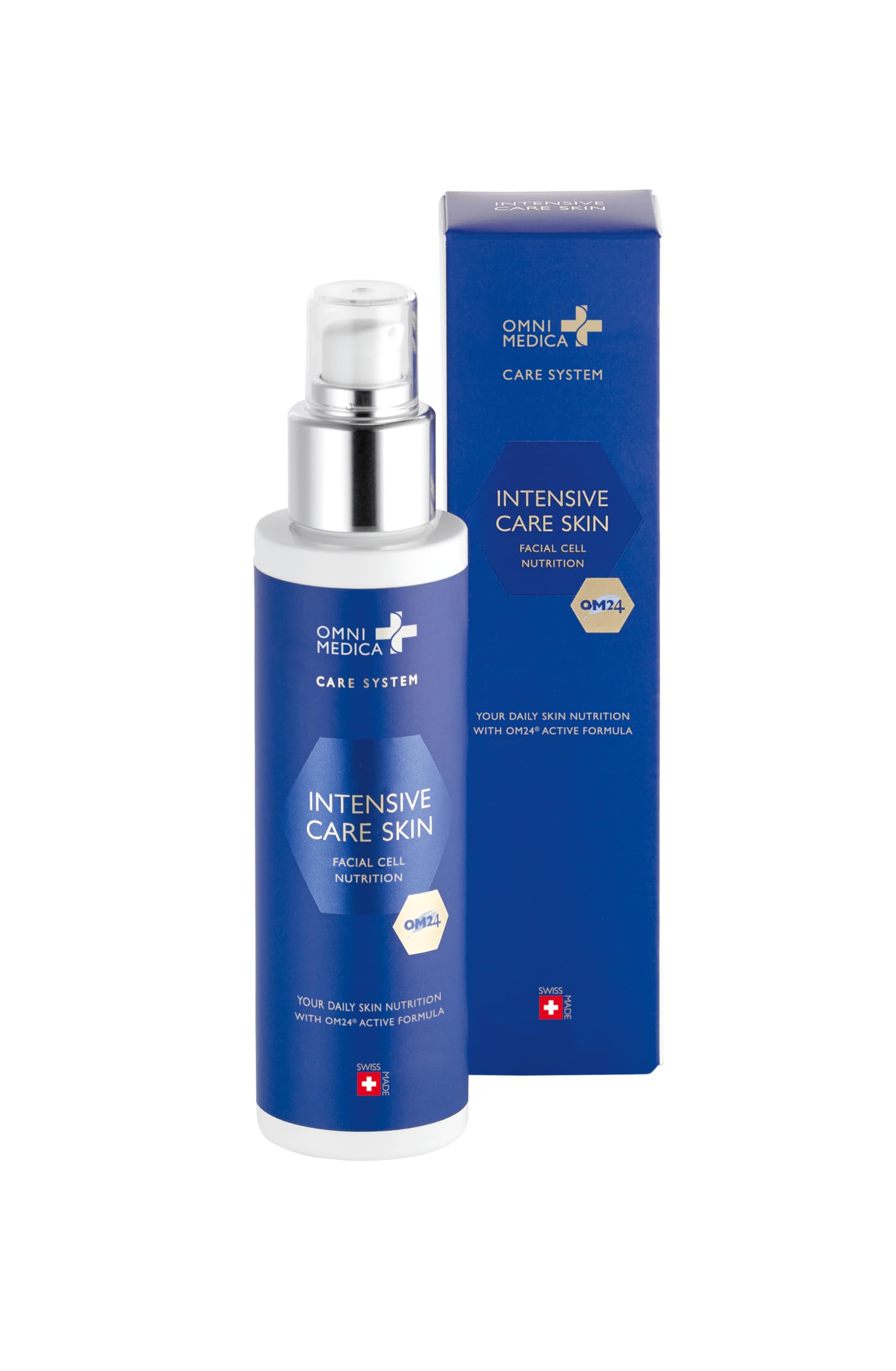 OMNIMEDICA Intensive Care Skin – Anti-Falten Gesichtscreme gegen Pigmentflecken & Altersflecken – mit OM24® und Hyaluronsäure – Anti-Aging Pflege für Damen & Herren – vegan & Swiss Made
