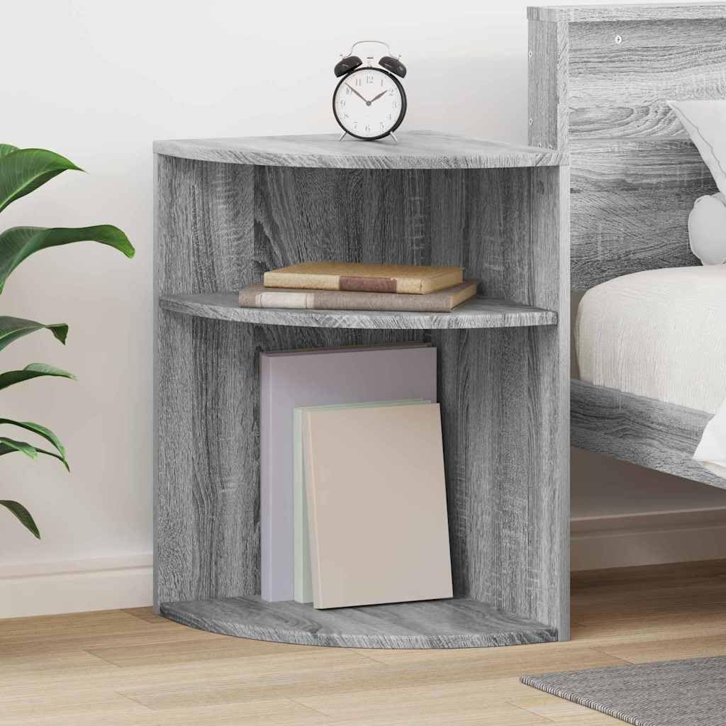 Mesa auxiliar moderna gris Sonoma 39,7 x 39,7 x 60 cm, mesa rectangular de madera de ingeniería con almacenamiento, ideal para salón, mandos a distancia y libros