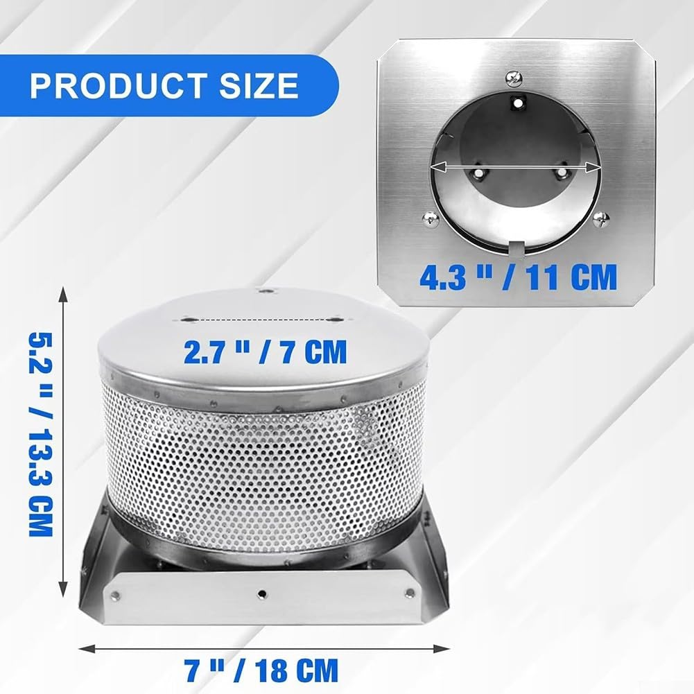 Edelstahl Brenner Netz Basis 7 Zoll für Pyramiden Heizstrahler(Hole distance 7cm)