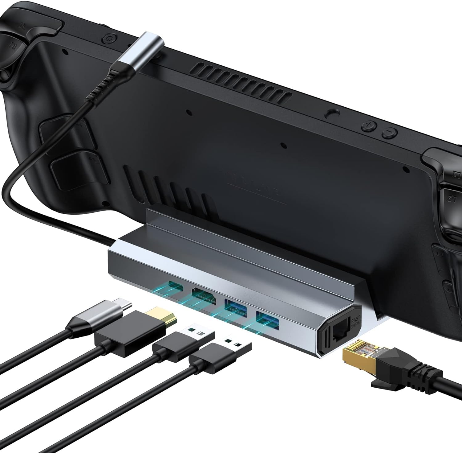 Amazon.co.jp: Steam Deck Dock, 5-in-1 Steam Deck Dock, Deck