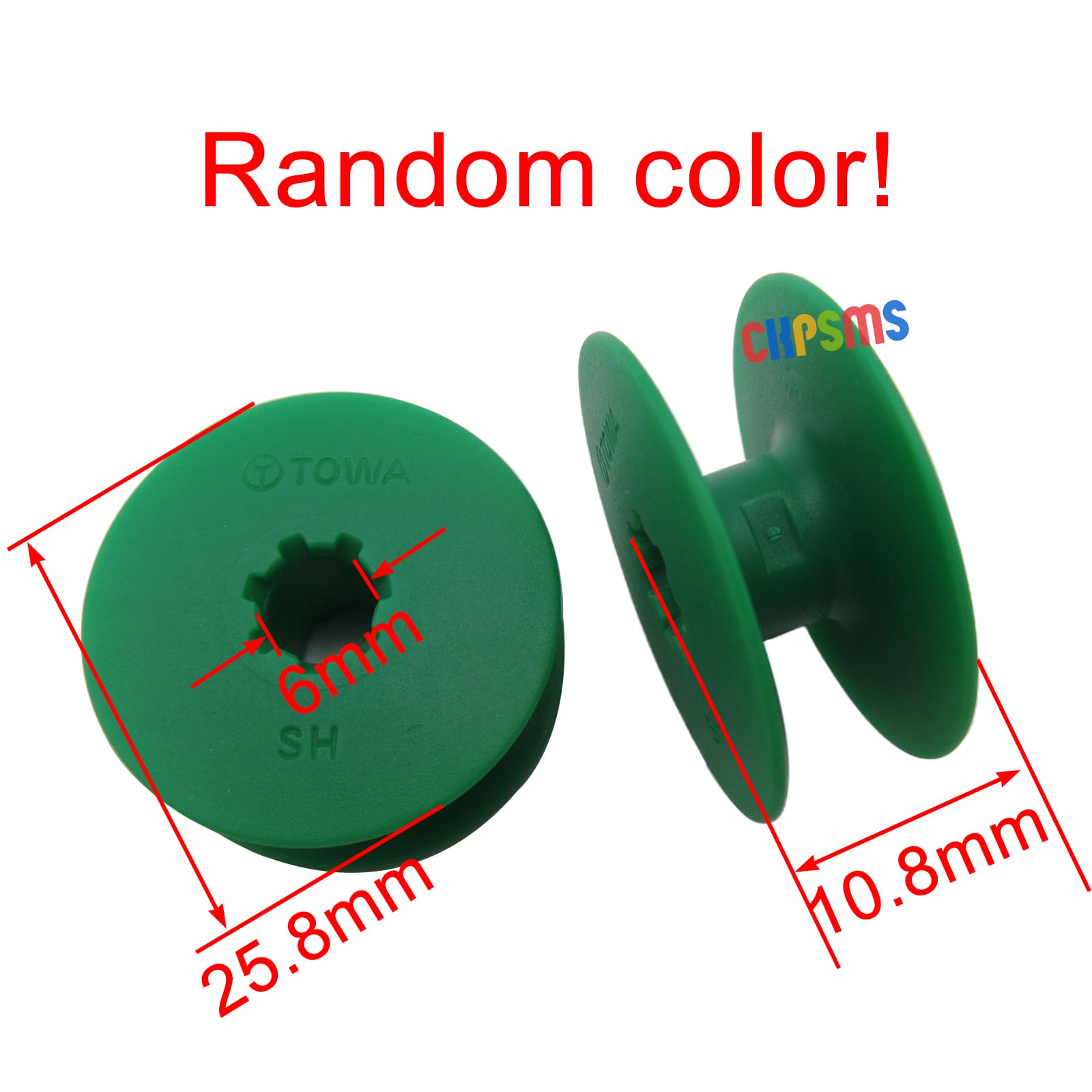 CKPSMS - φ25,8 mm "M" styl TOWA plastikowe szpulki #BO-DBM(P)-SH kompatybilne z/zamiennik dla JUKI Brand DU-1181 DNU-1541 Brother Brand DB2-B797 CONSEW Brand 205RB, 206RB (50 szt.)