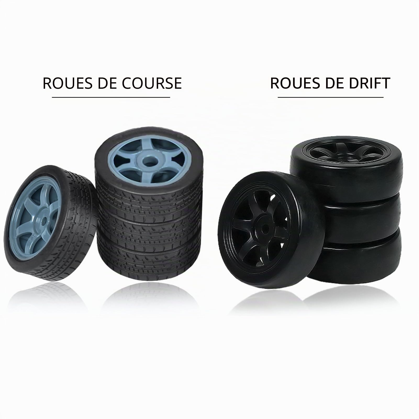 Goolsky Voiture télécommandée RC Drift Car Racing - Échelle 1:16-2,4 G - Voiture de Course 4 Roues à Grande Vitesse - avec lumières LED - Fonction de pulvérisation