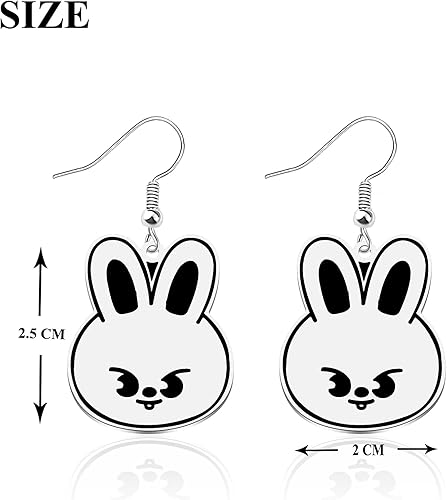 Miniatura 2 de OKEYCH Kpop Merchandise Kpop SK Group Fan Earrings Kpop Music Lover Jewelry for Fan Girls