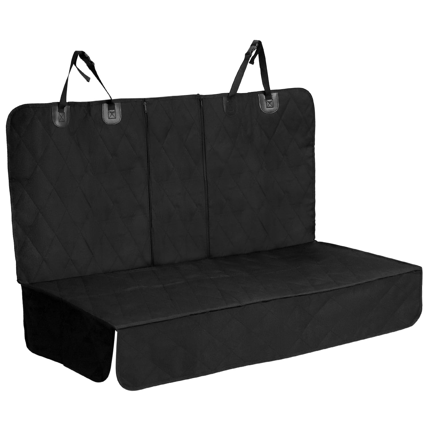 QWORK® Duradero Funda Coche Perros, Protector Coche Perros Asiento Trasero Impermeable, Funda Asiento Coche para Todos los Automóviles, Minivans y SUV