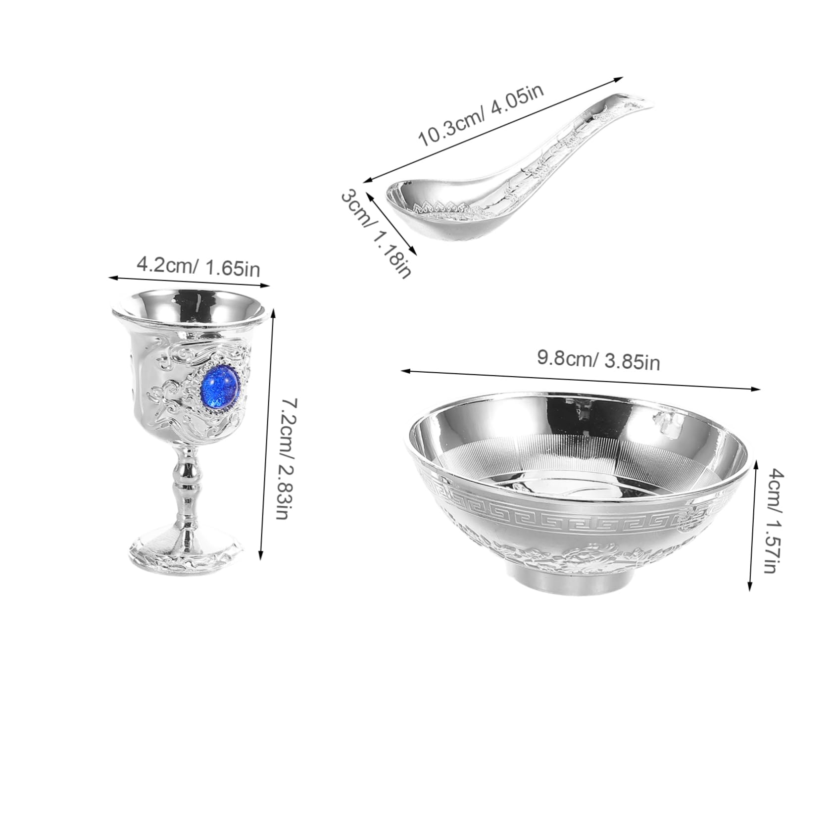 GALPADA 3pezzi Posate Da Portata Per Feste Ebraiche Stoviglie Creative e Argenteria Utensili Da Cucina Multifunzionali Posate Per Feste Eleganti Articoli Essenziali Per Set Stoviglie Per