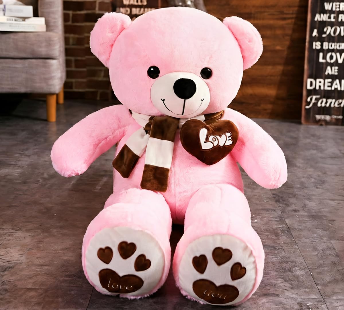 YunNasi Orso di Peluche Gigante Orsacchiotto Gigante | Morbido Peluche Giganti (80cm, Rosa)