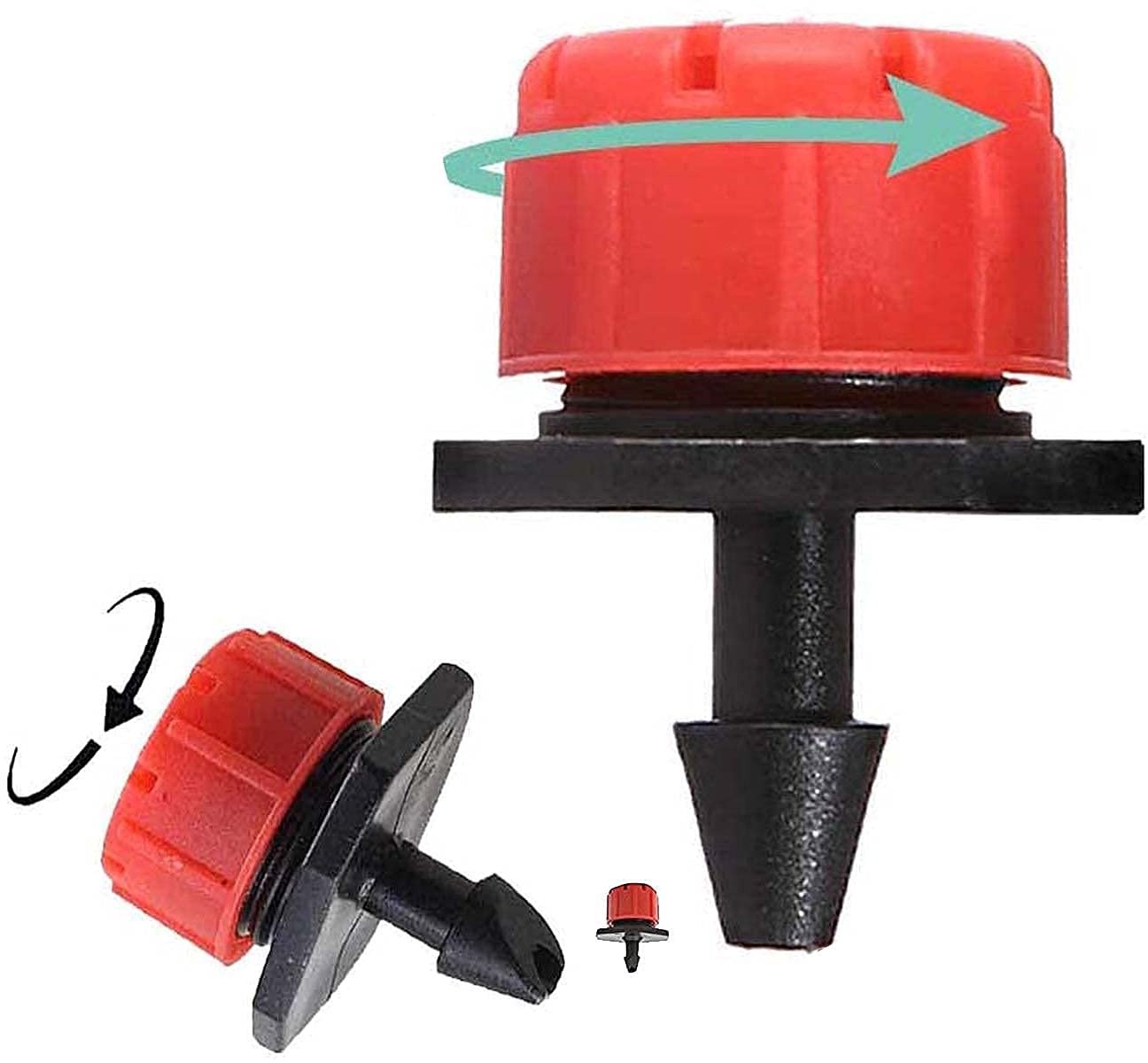 DIY Crafts 3 Pcs, Only Red Dripper/Emitter, Micro Drip Irrigation Plant Hose Watering 1/4”Blank Distribution Tubing Hose Lawn Plants Garden Patio Greenh (3 Pcs, Only Red Dripper/Emitter)