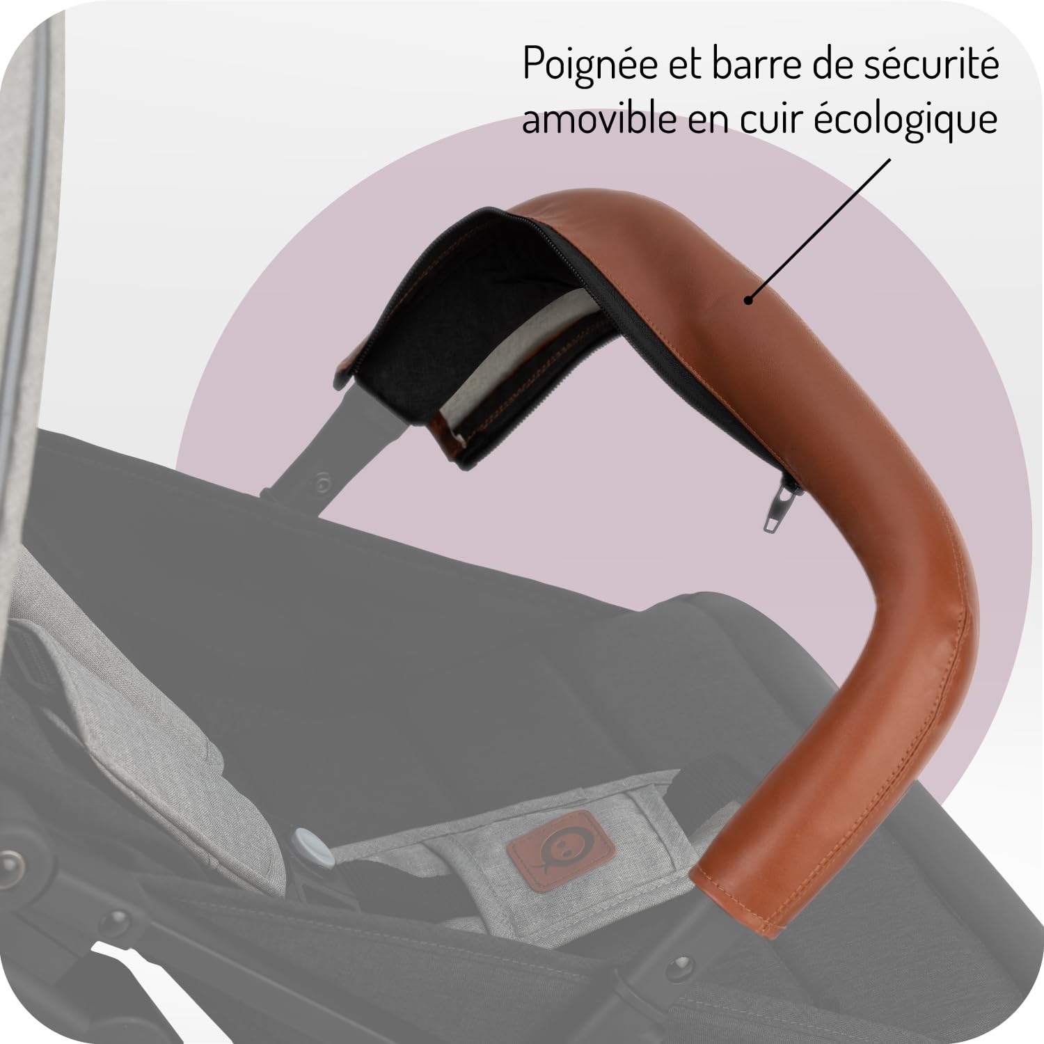 MOMI ESTELLE, Wózek Spacerowy, Od 6 Miesiąca, Do 15 kg, Dziecięcy, Składany, Lekki, Regulowany, z Koszem, Nieprzebijalne Koła