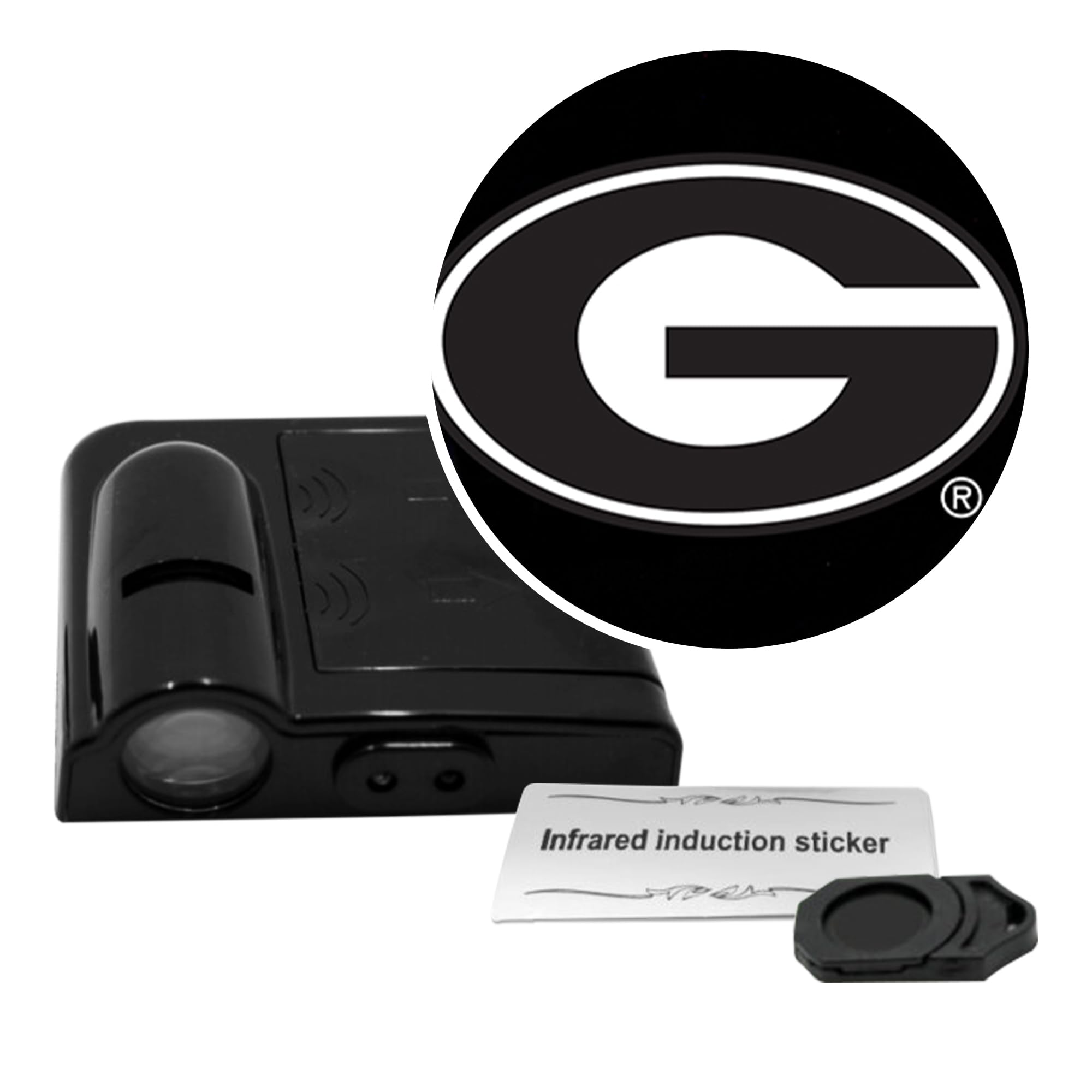Sporticulture American Football Georgia Bulldogs Car Door Lights Logo Shadow Display - Officially Licensed NCAA Car Accessories - Show Your Team Pride