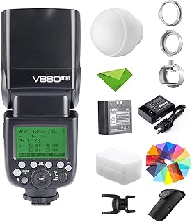 GODOX V860II-N Kit I-TTL GN60 w/Godox ML-CD15 Flash Diffuser 2.4G HSS 1/8000s Li-ion Battery Camera Flash Speedlite Light for D800 D700 D7100 D5200 D300 D300S etc & Diffuser (V860II-N)