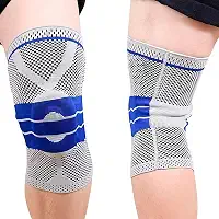 Joelheira de Compressão com Strap, Suporte para Academia, Musculação, Corrida, Jiu Jitsu e Esportes, Tamanho (Médio)
