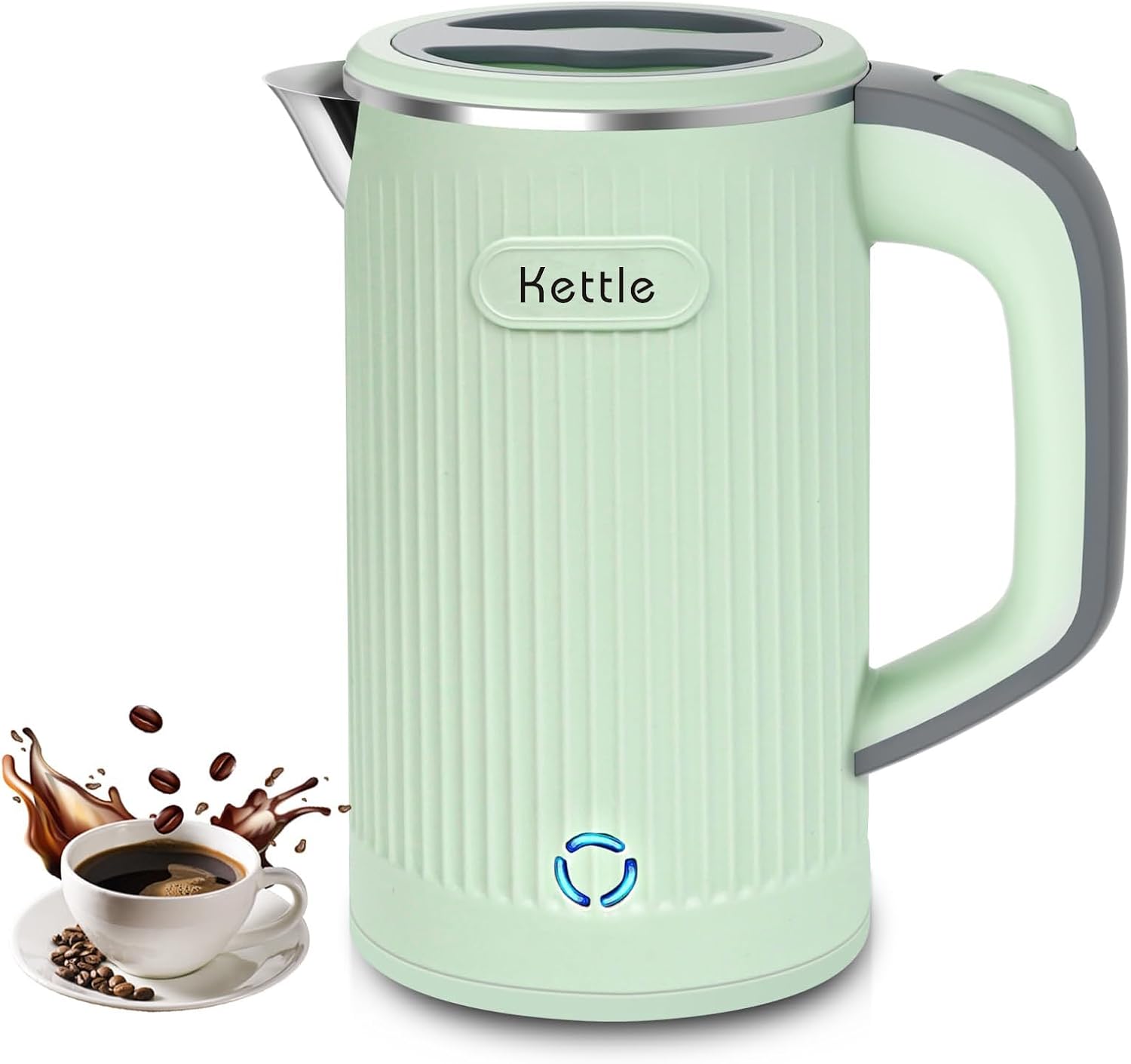 Enliansgo Small Electric Kettle, 600W Mini Portable Tea Kettle, Travel