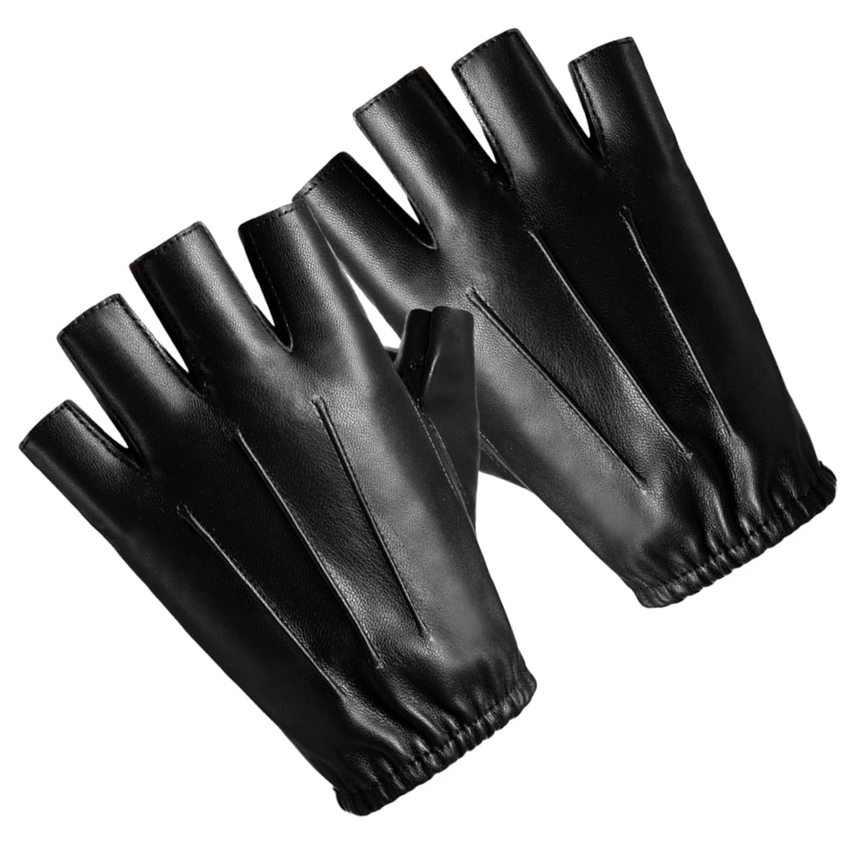 BESPORTBLE 1 Pair Half Finger Leather Riding Gloves for Outdoor Activities Breathable Non Slip Fitness Gloves for Cycling Jogging Climbing and Fishing Ergonomic Design for Comfort and