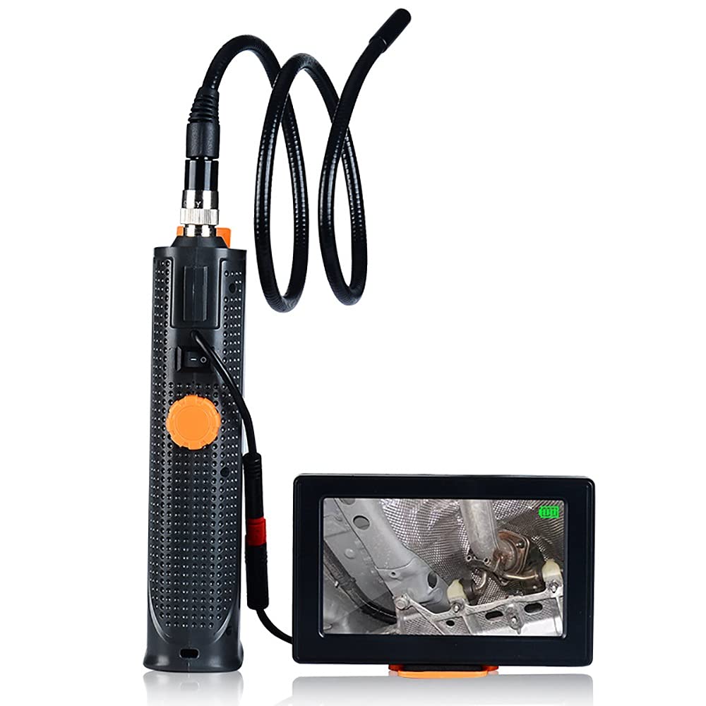 8mm Inspection Camera, 6.6ft/2m Semi-Rigid Cable, 720P Sewer Camera, 4.3inch Screen, LED Flashlight, 2200mAh 3 Hours Battery Life