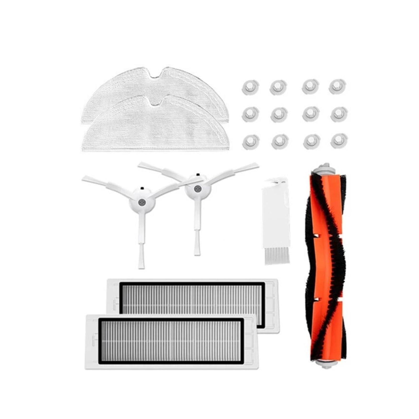 Compatible con Roborock, for piezas de fregona con filtro de cepillo MAX / S50 / S51 S50/S51/S5 MAX(Pack 2 washable)