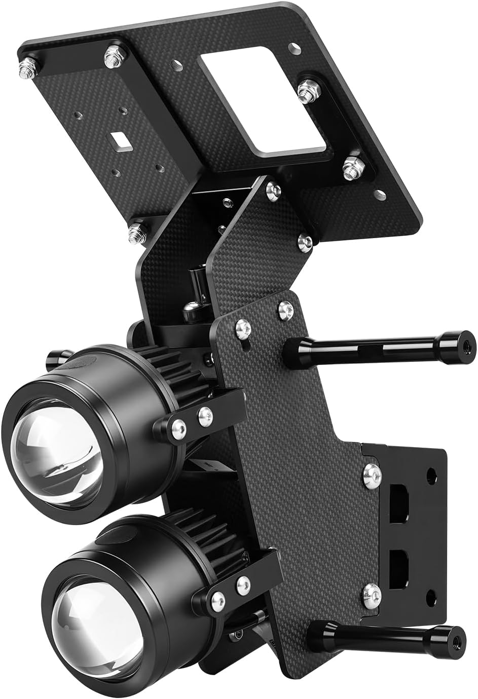 NICECNC Rally Kit with Spotlights, Front Guard and All Wiring Compatible with Yamaha Tenere 700 2019-2024, 60W High Power Multi-Angle Adjustable