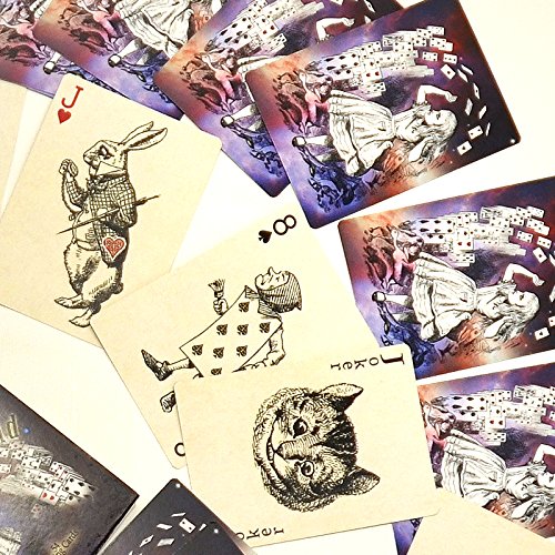 Alice in Wonderland Playing Cards, Full 54 Poker-Size Card Deck (Galaxy)