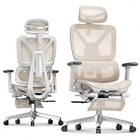 FLEXISPOT ErgoX sedia ergonomica da ufficio, braccioli 3D