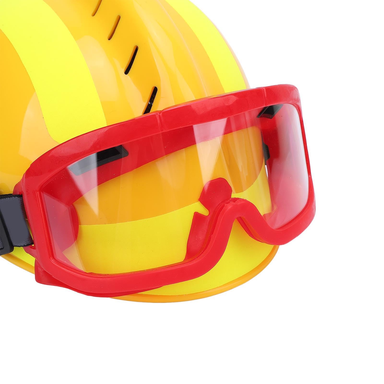 Aramox Casco de Rescate Casco de Seguridad para PC con Diseño Ranurado Ligero y Ventilado Correa de Barbilla Ajustable Protección Reflectante para Rescate contra Incendios Construcción Minería