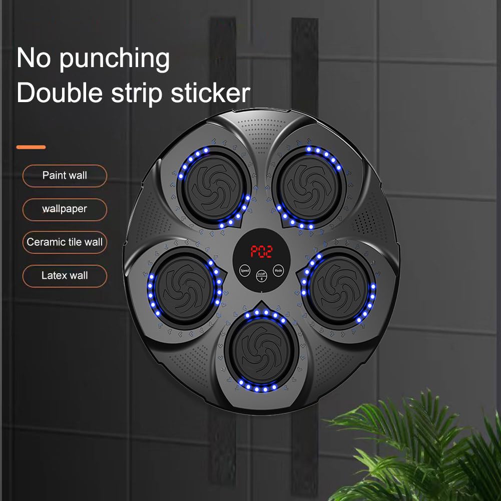 Music Boxing Machine, Musica elettronica Boxing Machine, Musica elettronica da parete Attrezzatura per l'allenamento, Divertimento elettronico intelligente Bluetooth montato a parete Boxing Tr