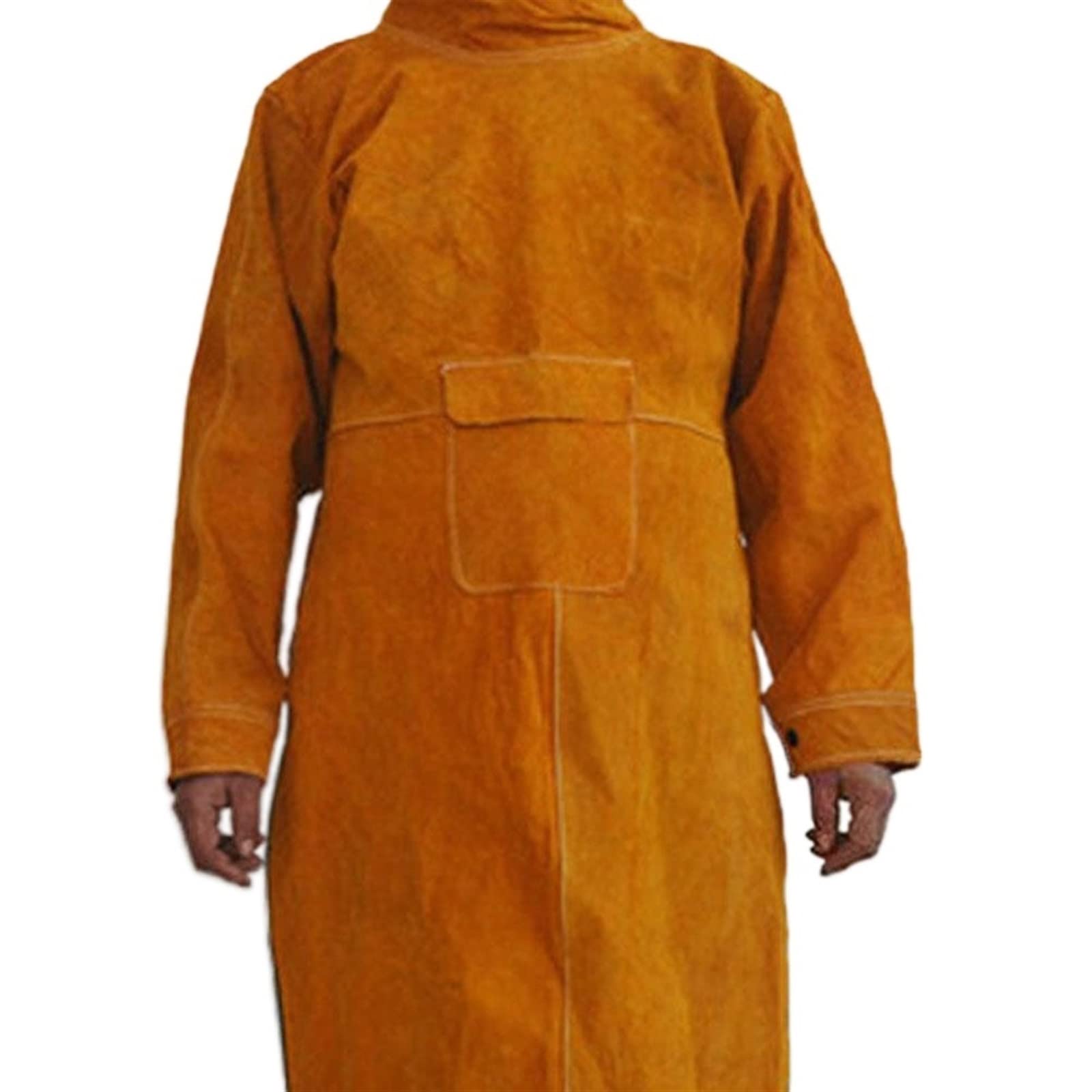 Équipement de Soudage Tablier de soudage en cuir manches capes de cape tablier flamme/chaleur/abrasion en cuir de travail en cuir manche de soudage