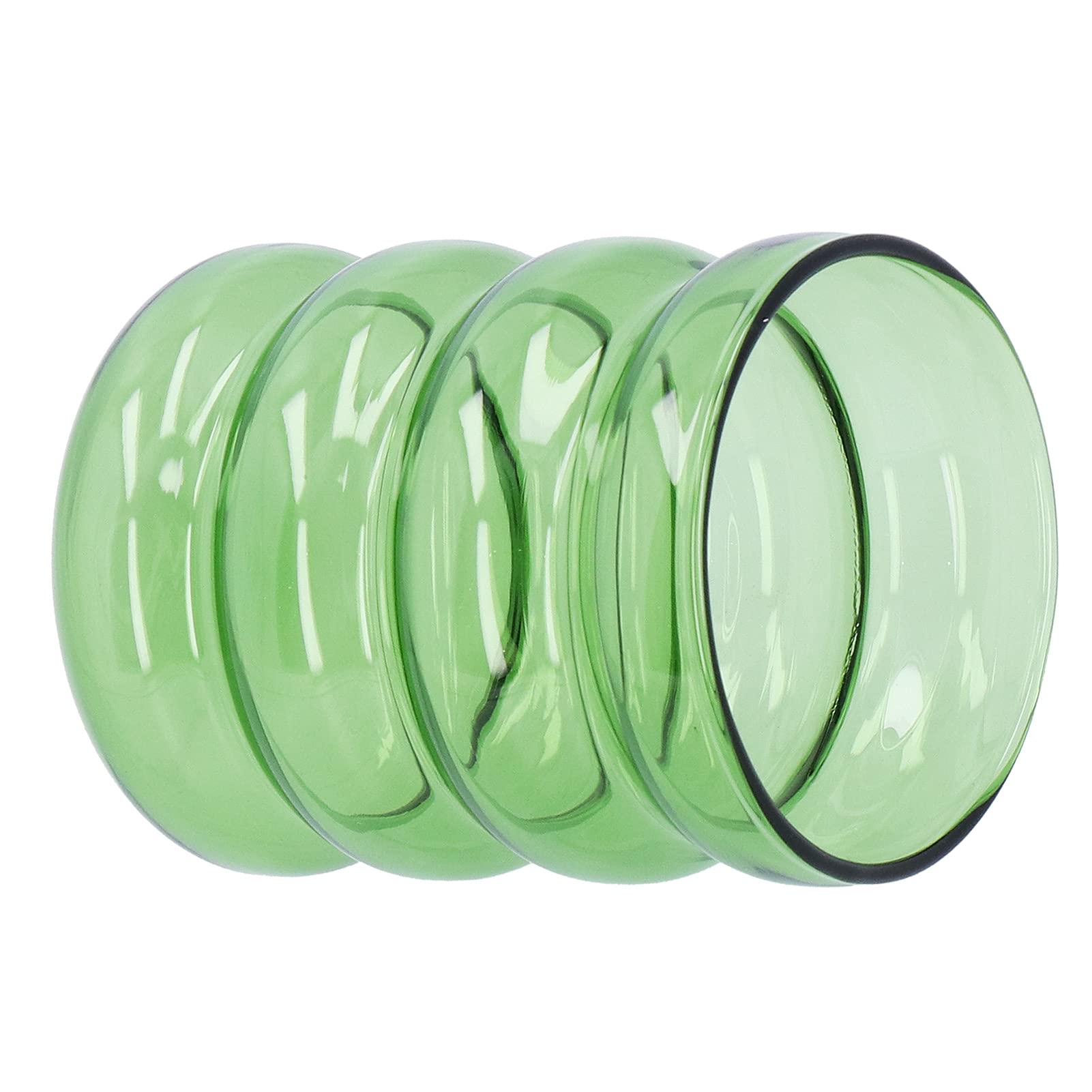 Milk Cup, Convenient High Borosilicate Glass Cup for Family for Hot and Cold Beverages (Green)
