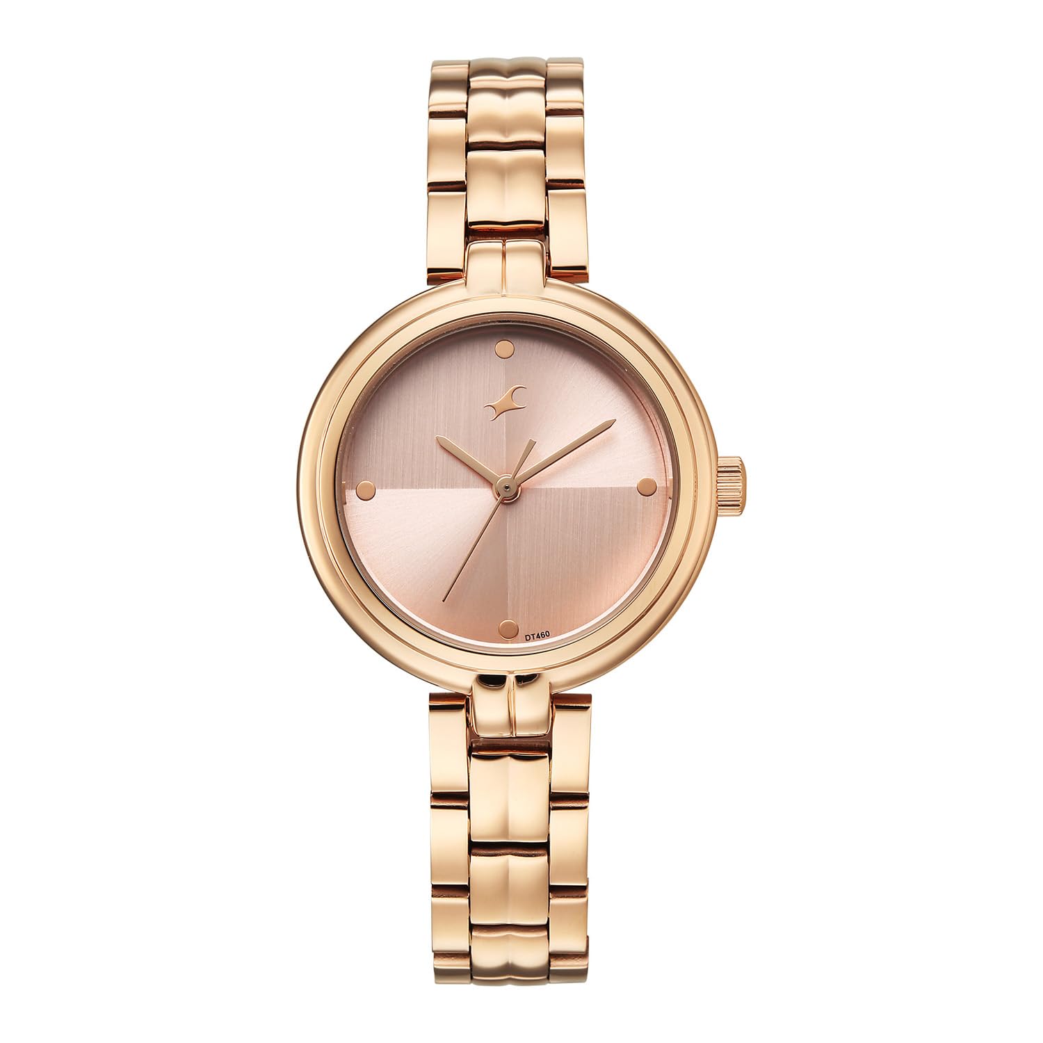 Fastrack Stunners XI with Quartz Analog Pink Dial Rose Gold Stainless Steel Strap Watch for Women - 68063WM03-image-8