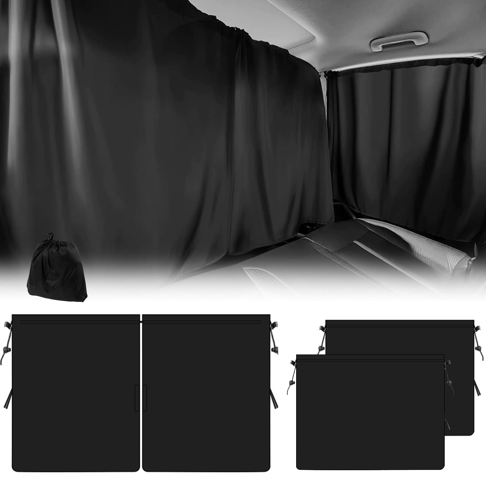 YDSTNiu Car Divider Privacy Curtains for VW Tayron R41 I 2025-2025