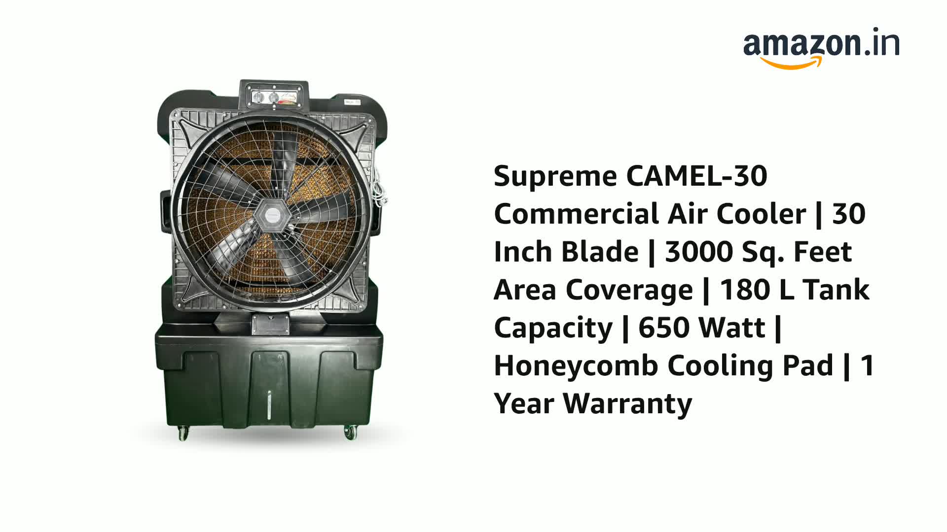 Supreme The Coolest Cooling Coolers CAMEL-30 Commercial Air Cooler