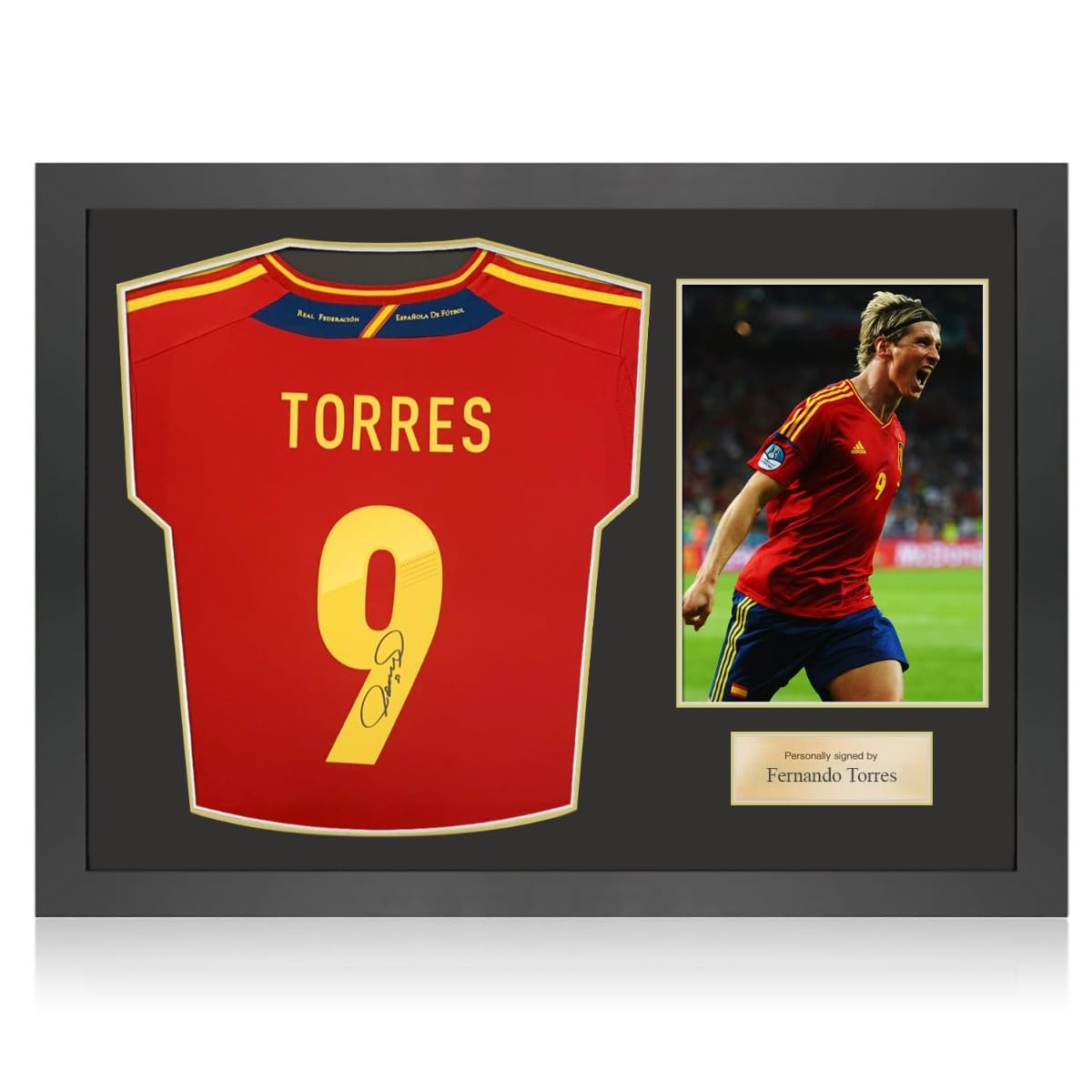 Player Issue Jersey Fernando Torres Autographed 15-16 CL Atlético F/S From Japan