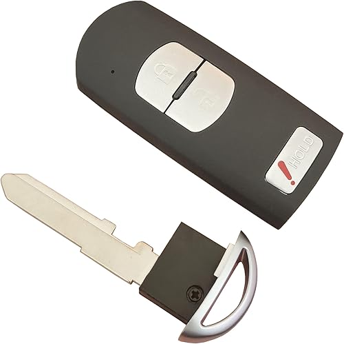 Miniatura 3 de Reemplazo remoto de entrada sin llave para automóvil Mazda compatible con Mazda 3 CX-3 CX-5 WAZSKE13D01 662F-SKE13D01 (para B)