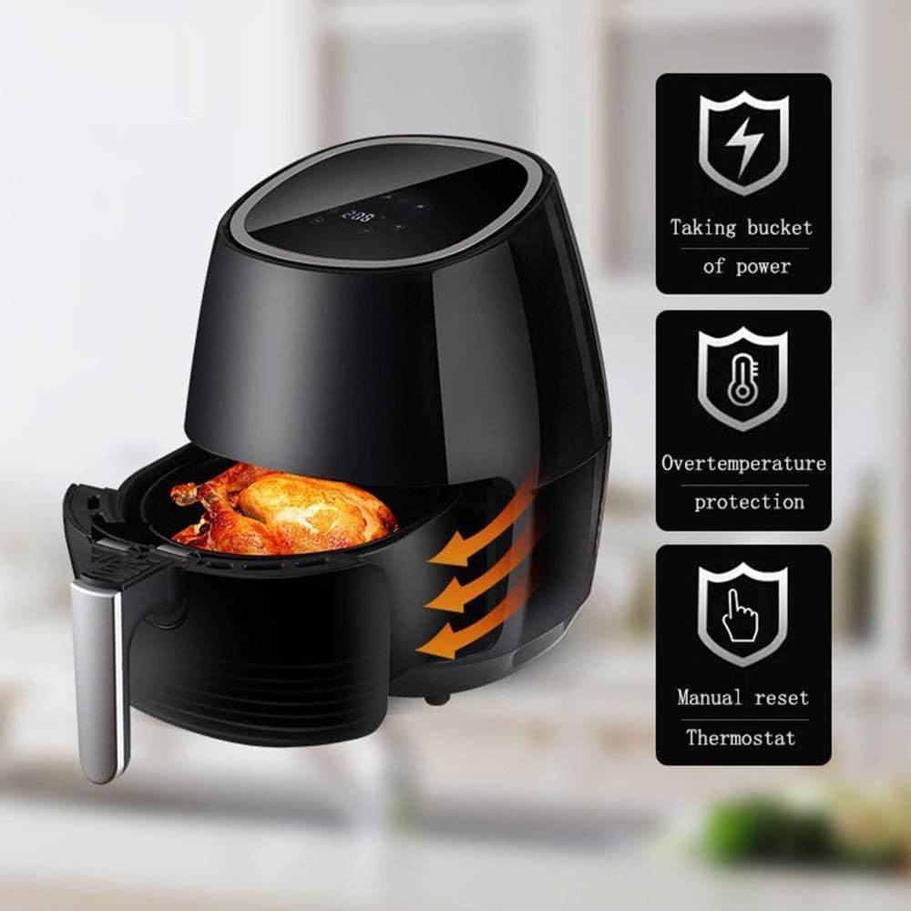Large Electric Air Fryer Toaster Oven for Oil-Less Frying Cooking, LED Digital Touch Screen, Low Consumption and Overheat Protection