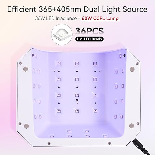 Vista 53 de Makartt Guantes UV para manicura de gel, guantes profesionales de protección UPF50+ para mujeres y hombres, elásticos sin dedos, protegen las manos