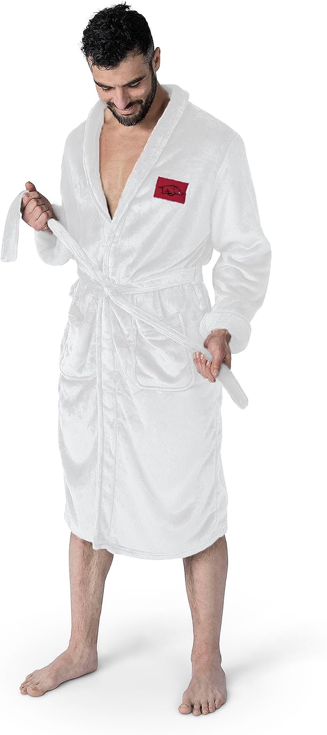 NCAA Team Pride Silk Touch Robe with Logo, Comfortable Lounge Wear for Men and Women