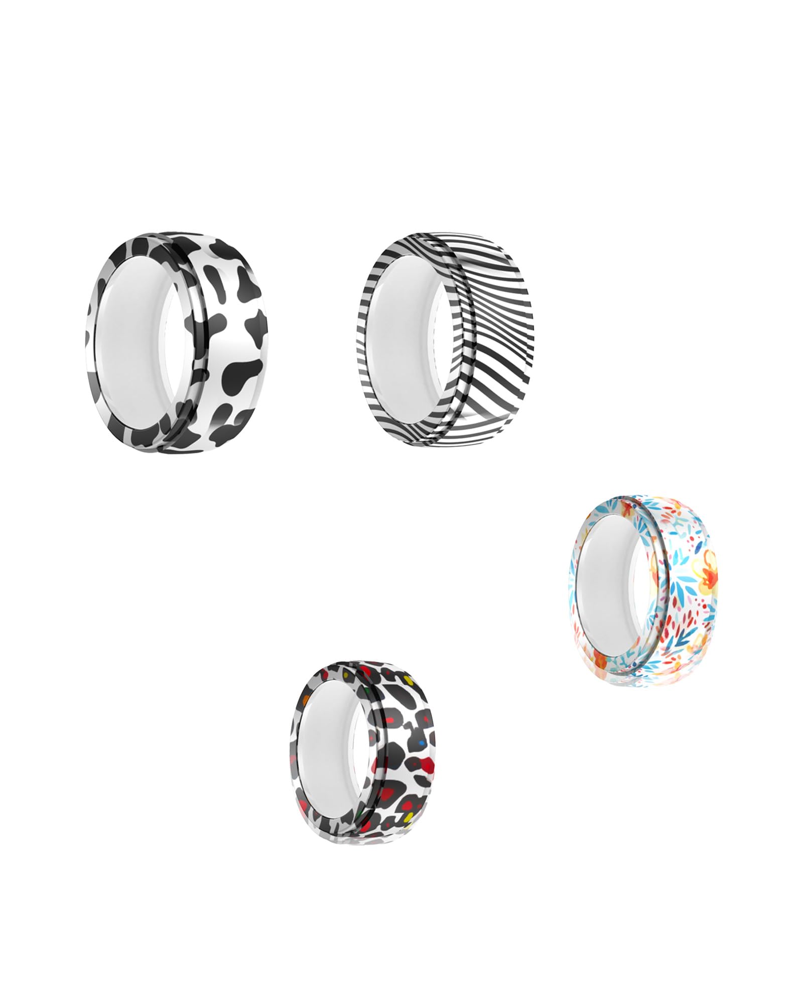 Funda protectora OURA Ring 4 ligera y resistente con diseño de flores 8