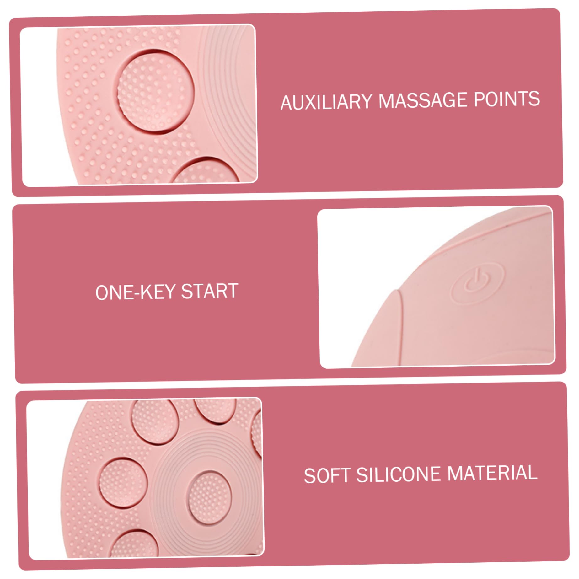 Masseur de sein sans fil avec 5 modes, masseur de sein en silicone rechargeable pour femme, silencieux et étanche pour le confort et la relaxation du corps
