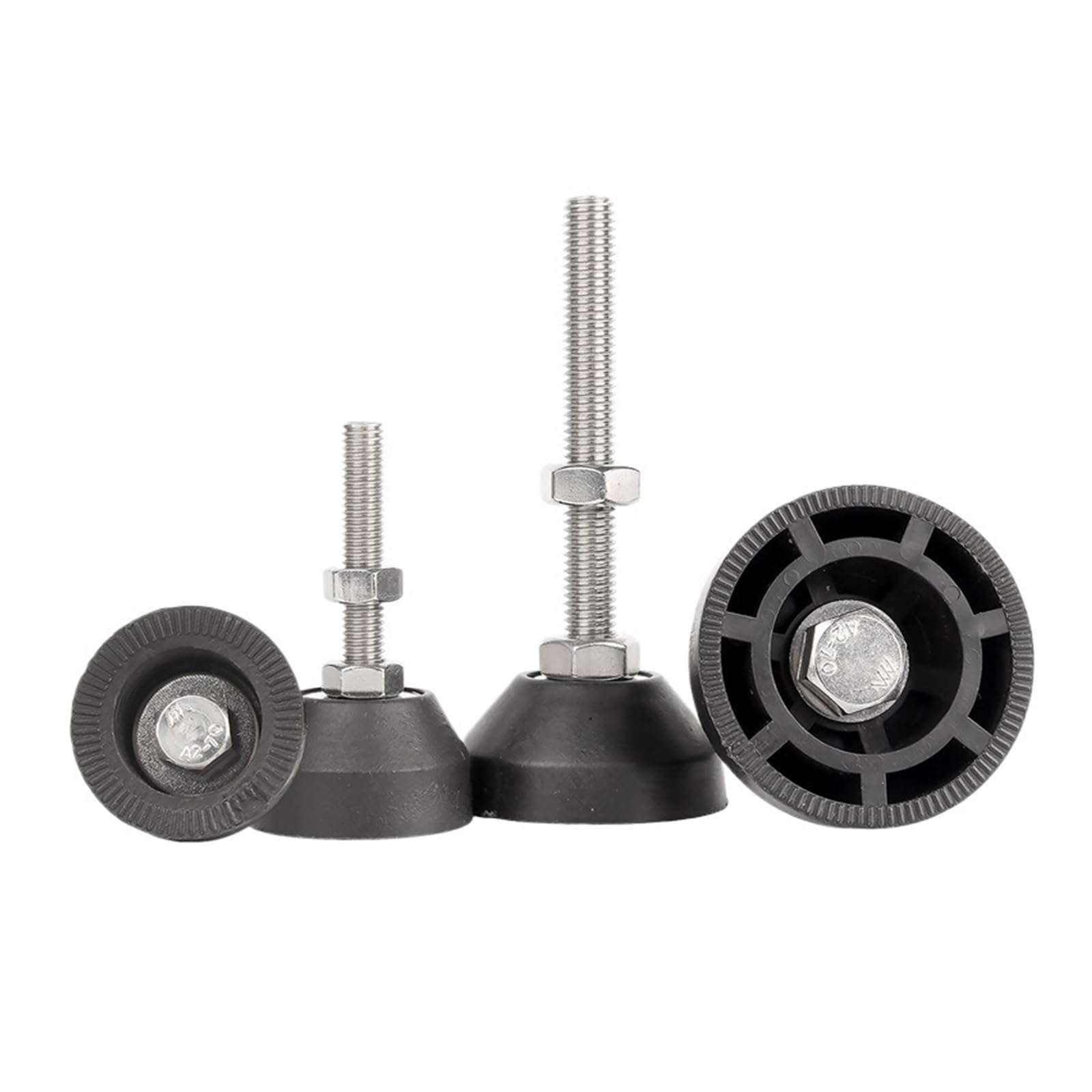 4 regulowane nóżki do mebli M6-M16 | Podstawa podpierająca fundament ze śrubą ze stali nierdzewnej 304 40-80 mm(D1 80mm,M16(1sets))