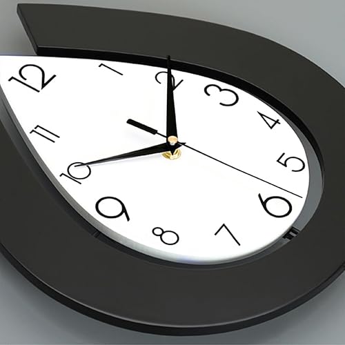 Miniatura 5 de Reloj de pared decorativo para decoración de sala de estar, relojes de pared grandes y modernos con péndulo a pilas para dormitorio, oficina,