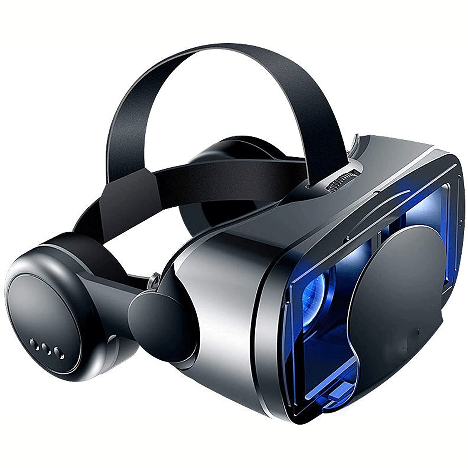 VR GRAMES, 3D All-in-One Smart Casco Goggles VR Juegos Auriculares Pantalla grande y Pantalla Pantalla Pantalla DUAL MODO CONTROL DE MODO INDEPENDIENTE CONTROL AJUSTE SOFT Y COMFITORY UNIVERS