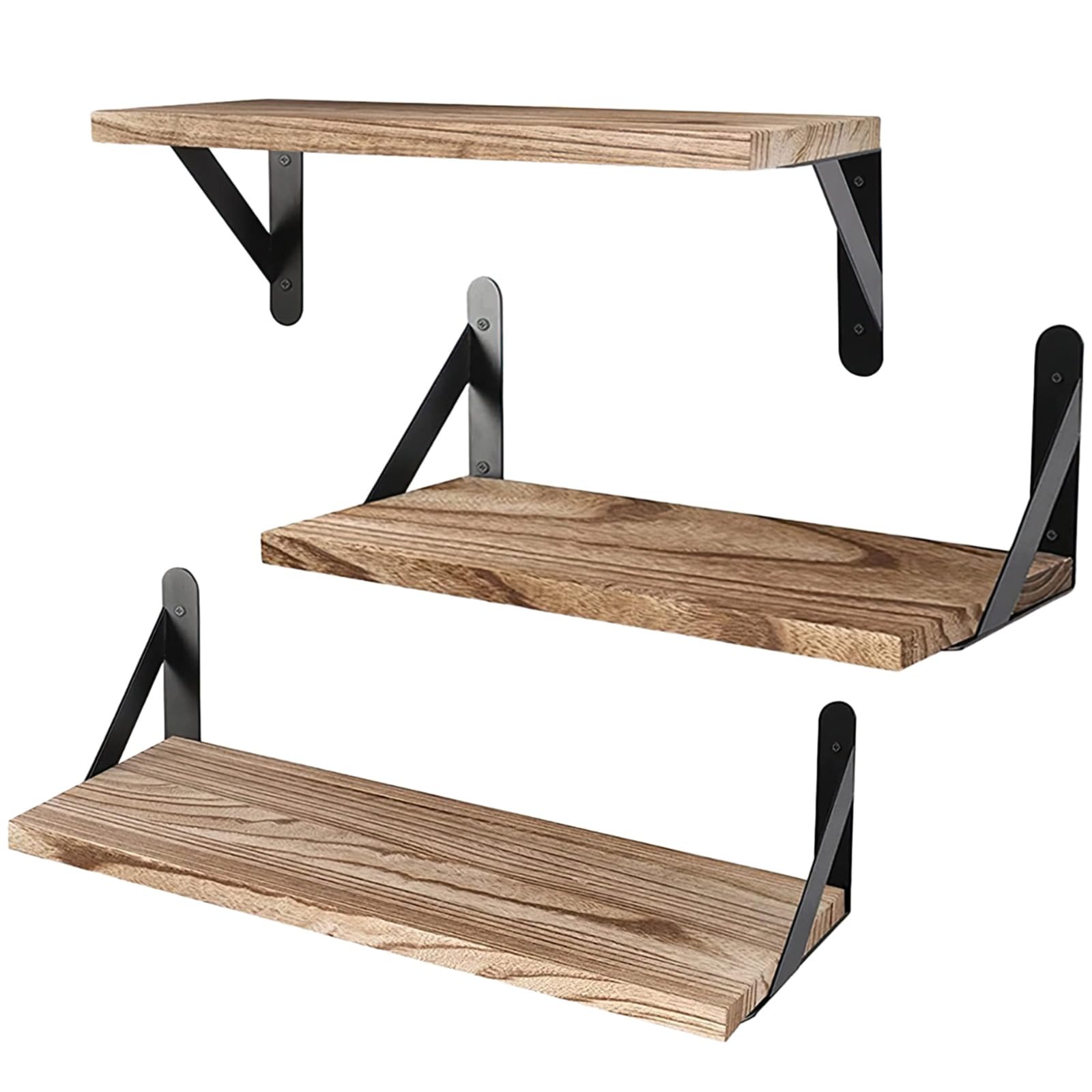 Étagère murale projecteur bois naturel pour installer un cinéma maison