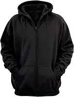 Moletom com Zíper Liso Sem Estampa Blusa de Frio Com Capuz Casaco Fechado Flanelado em Algodão Aberto Unissex Feminino Masculino Blusão