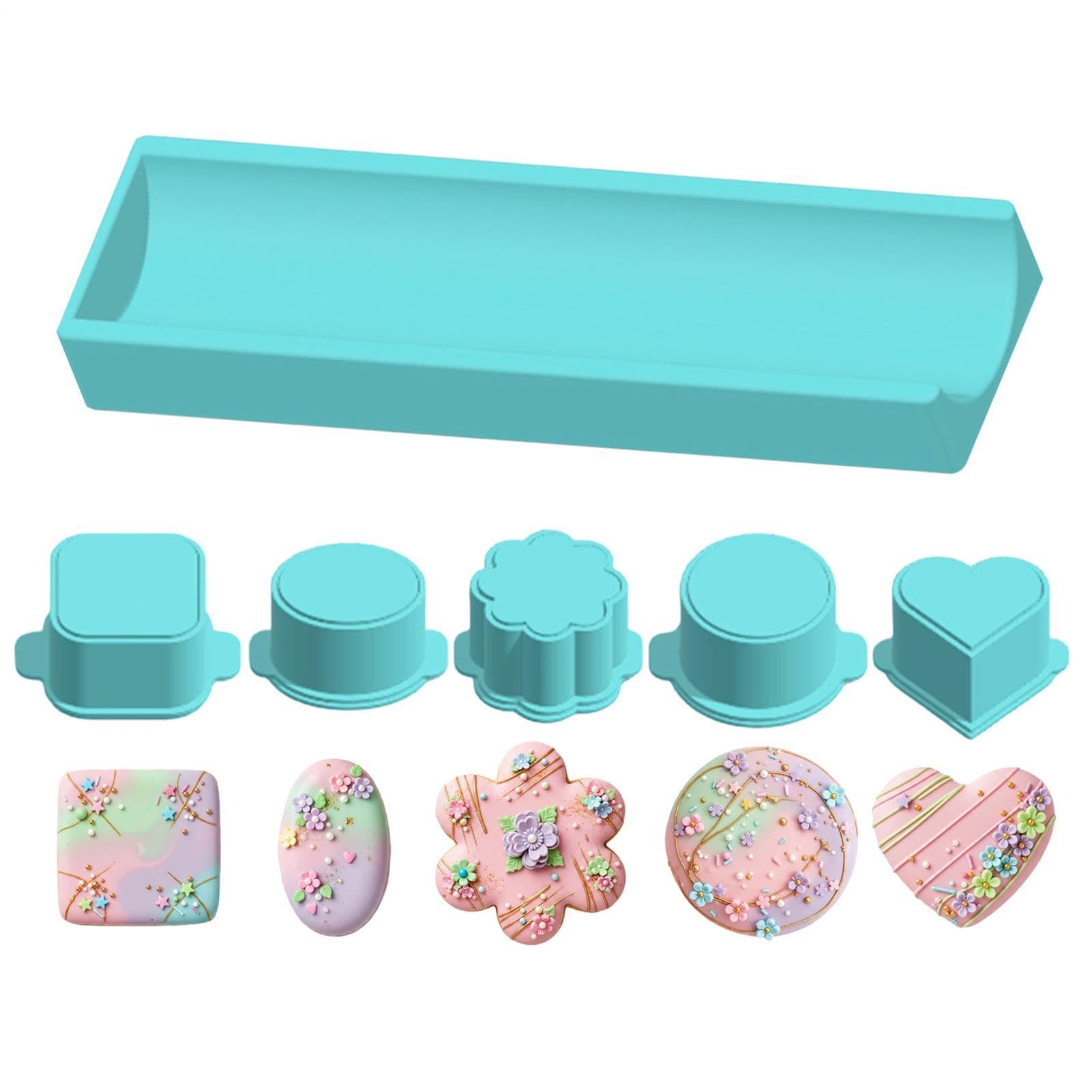 Moldes para tartas con bandeja de 7.87" y cortador de pasteles para repostería