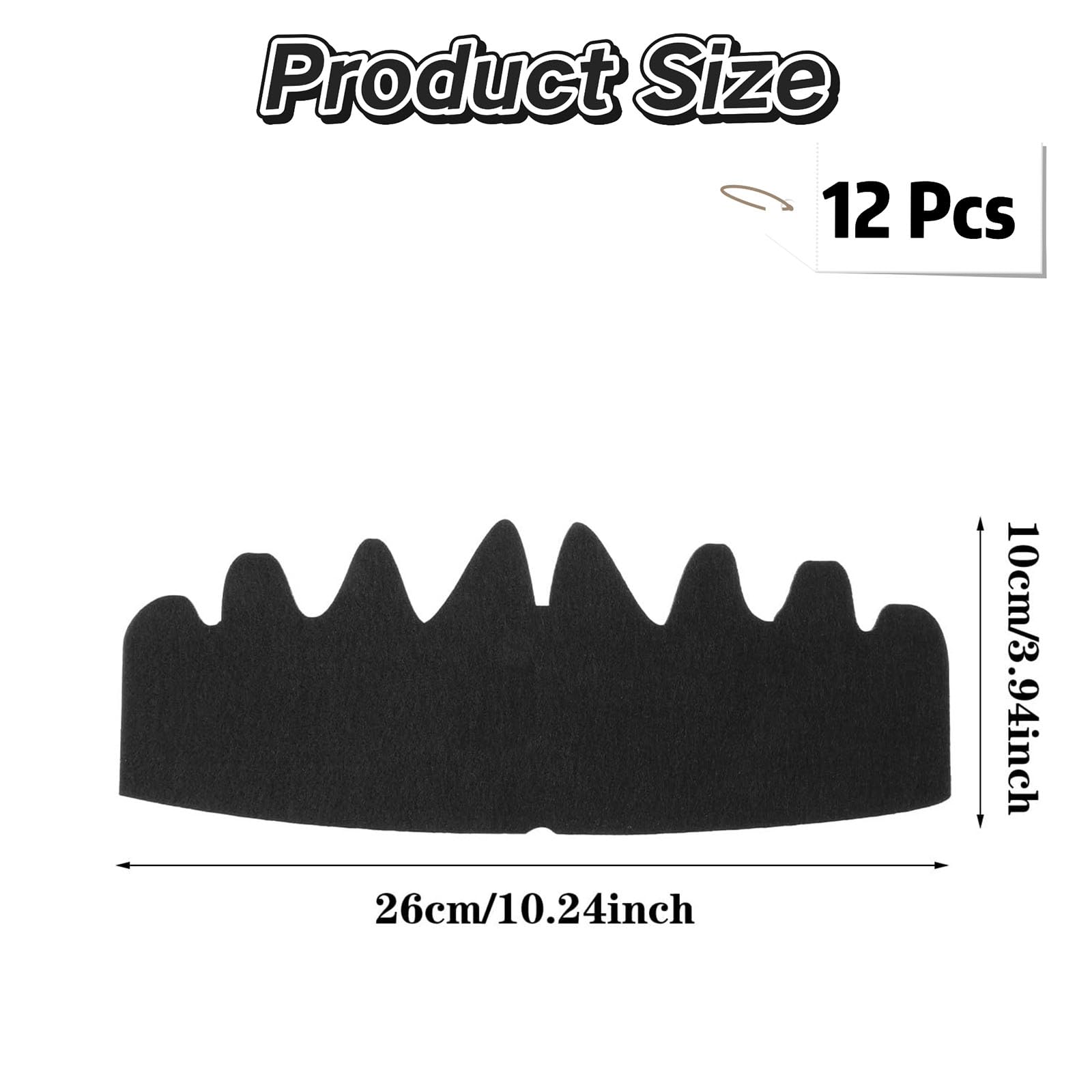 Lot de 12 bonnets extensibles pour chapeau de soutien intérieur - Inserts de casquettes de baseball - Inserts Shapers