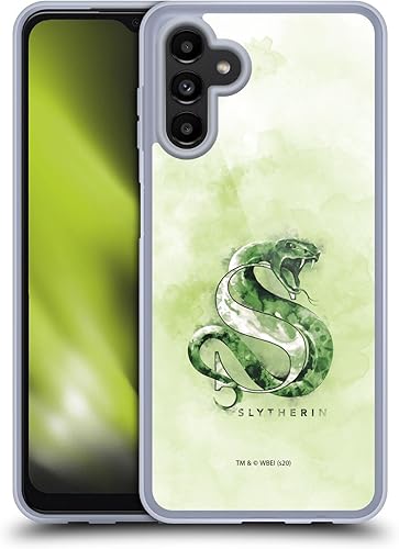 Head Case Designs Funda de gel suave con licencia oficial de Harry Potter Slytherin Deathly Hallows XVI compatible con Samsung Galaxy A13 5G (2021)