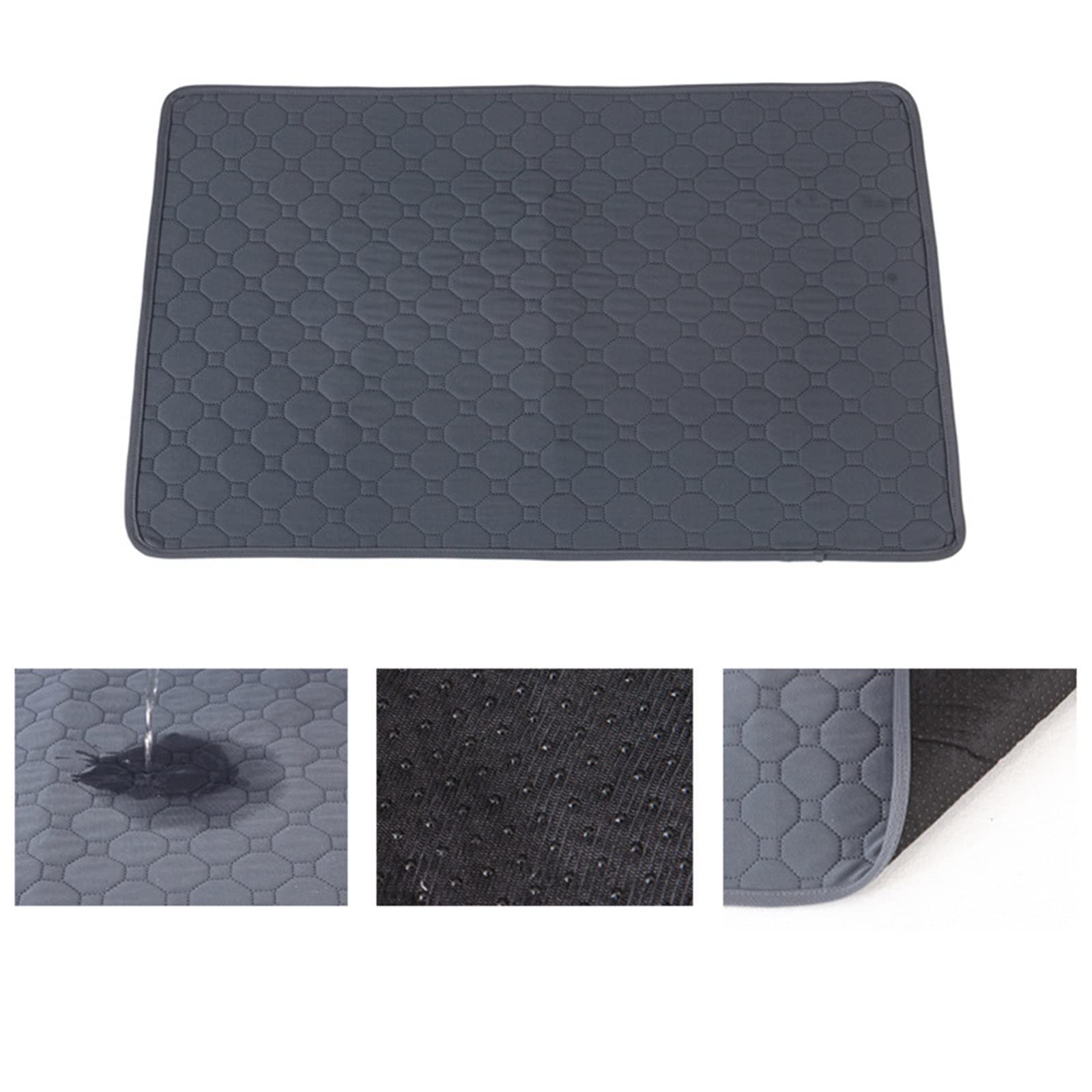 Tapis de Propreté Jetables Washable Reusable Dog Training Diaper Mat Waterproof Urine Absorbent Environment Protect Pad Pet Car Seat Cover Tapis de Propreté Réutilisables(GR�,XL 150x90cm)