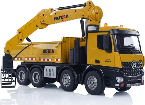 1/14 RTR 28 Channels RC Excavator 593 26CH Remote Control Dump Truck 1538 | US in Stock, HUINA, Leadscrew Digger, Portable Color Gift Case, Indoor Outdoor Use, Family Set, Construction Vehicle
