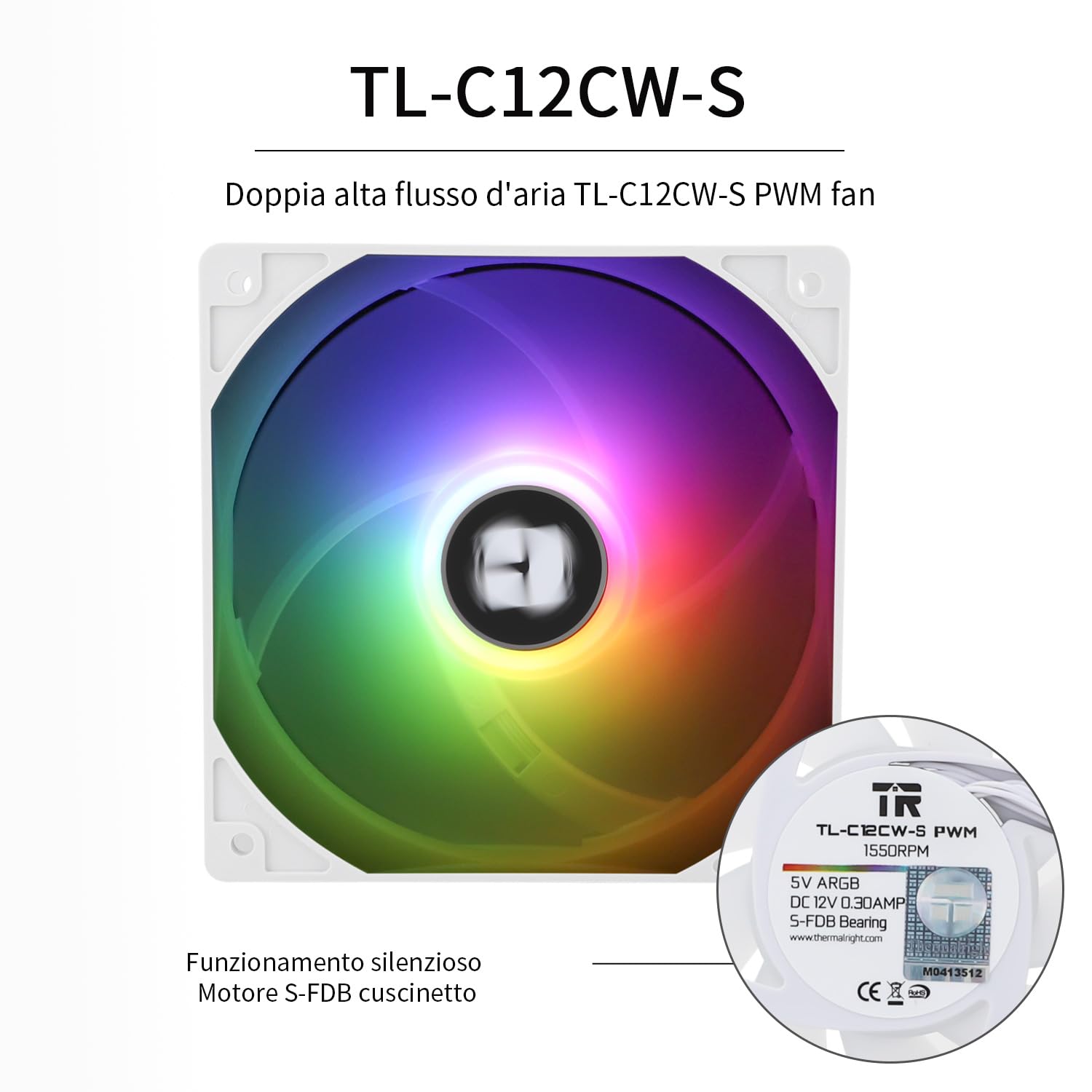 TR Peerless Assassin 120 SE ARGB Enfriador de aire CPU, 6 tubos de calor, ventilador doble 120mm C12CW-S PWM, tecnología AGHP, para AMD AM4/AM5 y Intel 1150/1151/1200