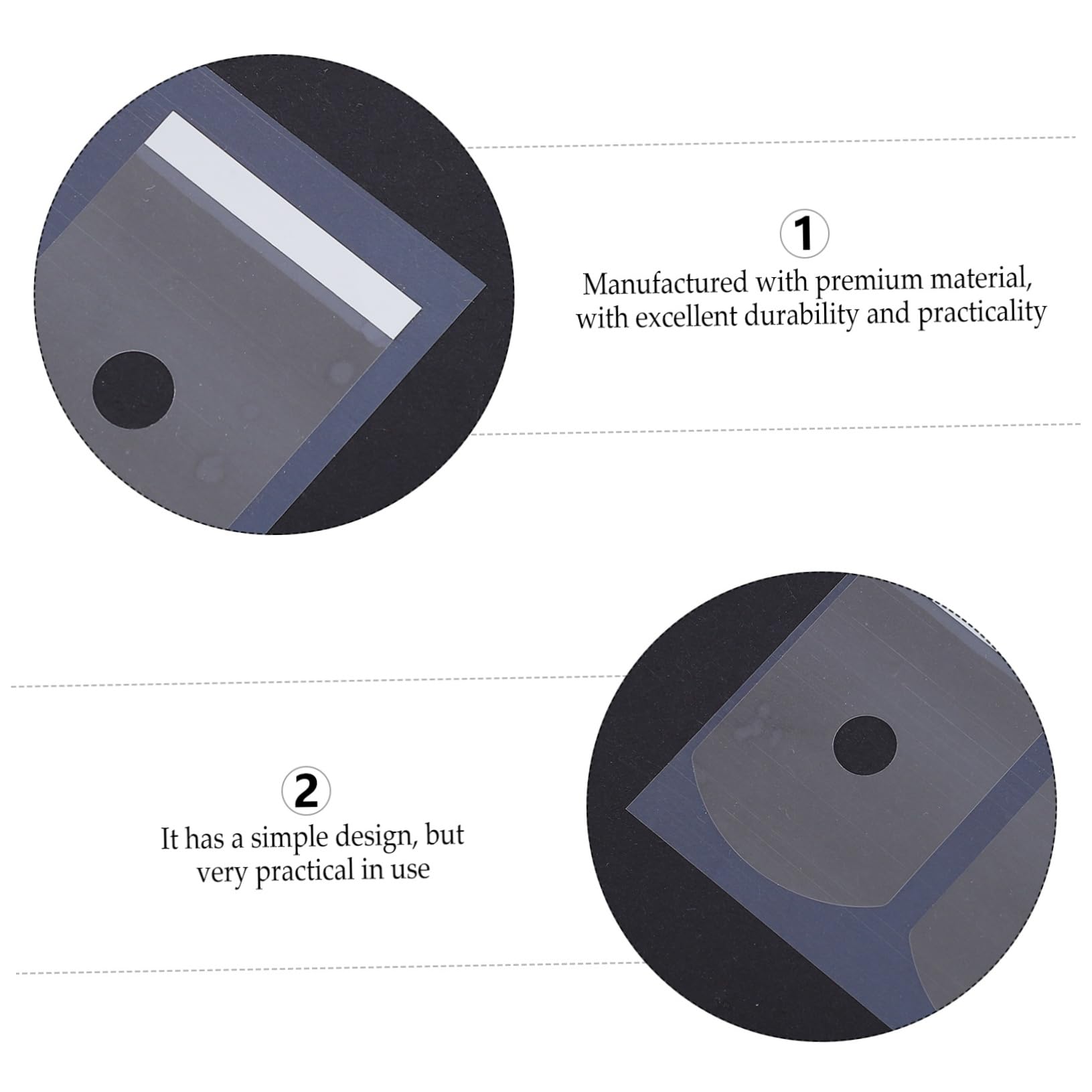 KOMBIUDA High-Grade Material Non- Film 200pcs Glasses Temple Grips for Accurate Lens Axis Position